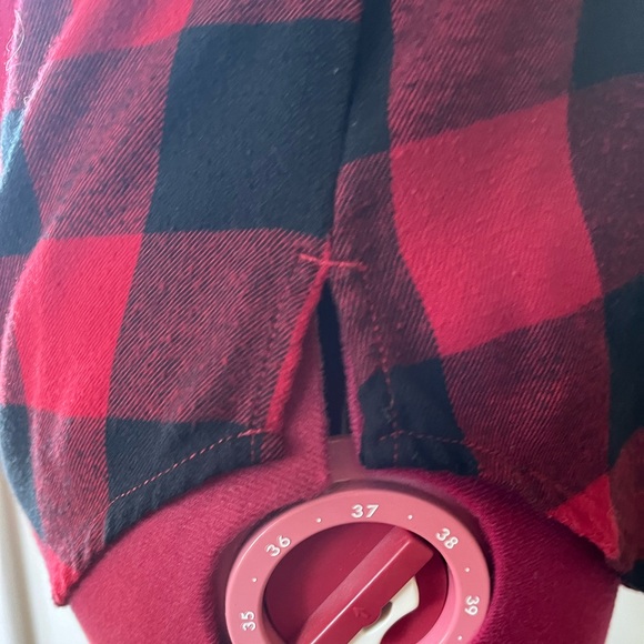 ABERCROMBIE RED and BLACK PLAID SHIRT - Picture 6 of 10